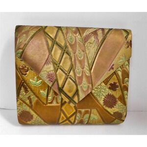 Diane Love Vintage Leather Tooled‎ Leather Envelope Clutch Bag